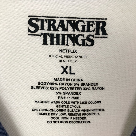 Stranger Things | Raglan Ringer Tshirt Size XL - Picture 4 of 7